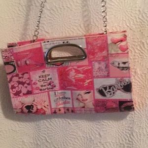 Handled Clutch purse with removable chain strap